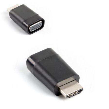 Lanberg Adaptador HDMI Macho a VGA Hembra AD-0016-BK Negro
